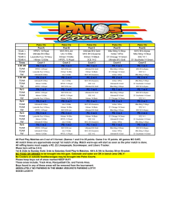 Printable Schedule