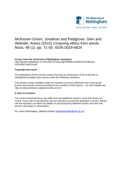 It is common in discussions of metaethics to encounter claims of the