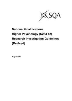 Research Investigation Guidelines