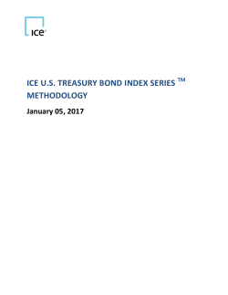 ICE U.S. TREASURY BOND INDEX SERIES METHODOLOGY