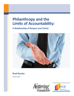 Philanthropy and the Limits of Accountability