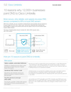 10 reasons why 12000+ businesses point DNS to Cisco