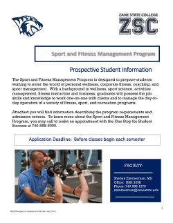 Information Packet - Zane State College