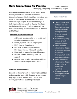 Module 5 Letter - Newark City Schools