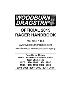 official 2015 racer handbook