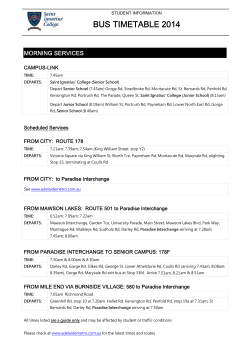 bus timet table e 2014 - Saint Ignatius College