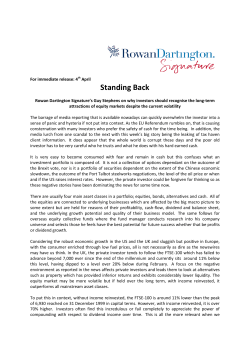 Standing Back - Rowan Dartington Signature