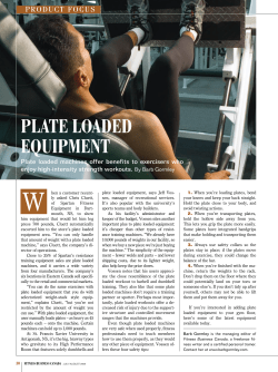 plate loaded equipment