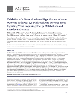 Validation of a Genomics-Based Hypothetical Adverse Outcome