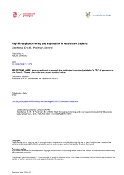 High-throughput cloning and expression in