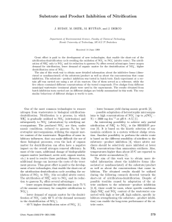 Substrate and Product Inhibition of Nitrification