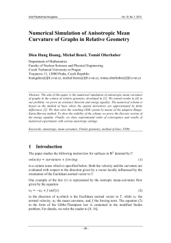 Numerical Simulation of Anisotropic Mean Curvature of Graphs in