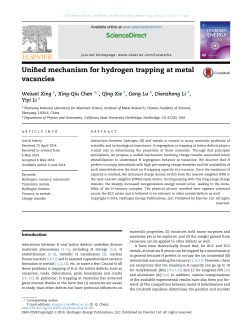 Unified mechanism for hydrogen trapping at metal
