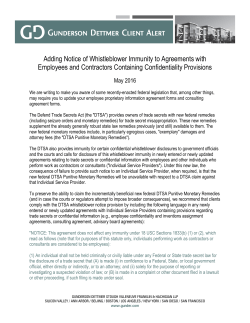 Defend Trade Secrets Act