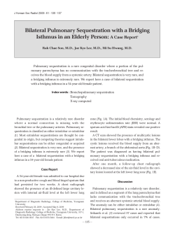 Bilateral Pulmonary Sequestration with a Bridging Isthmus in an