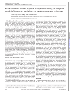 Effects of chronic NaHCO3 ingestion during interval training on