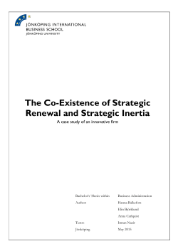 The Co-Existence of Strategic Renewal and Strategic Inertia