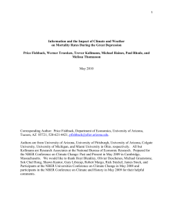 Information and the Impact of Climate and Weather on Mortality
