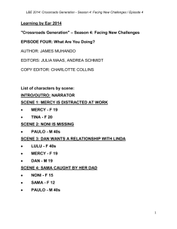 Learning by Ear 2014 "Crossroads Generation" &ndash; Season 4: Facing