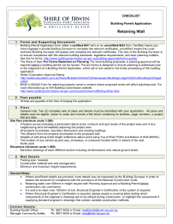 Retaining Wall - Shire of Irwin