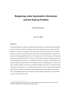 Bargaining under Asymmetric Information and