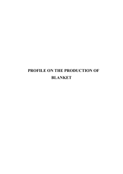 profile on the production of blanket