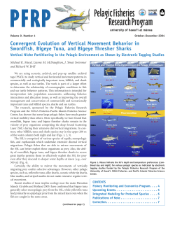 Convergent Evolution of Vertical Movement Behavior in Swordfish
