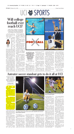 Will college football ever reach UCI?