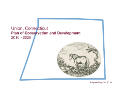 Union Plan of Conservation and Development, 2010 - 2020