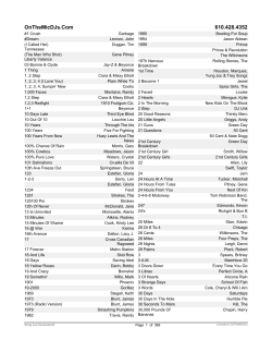 Karaoke Song Book by Title