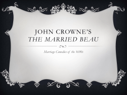 John Crowne`s The Married Beau