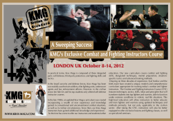KMG`s Exclusive Combat and Fighting Instructors