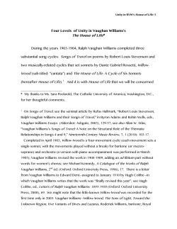 UNITY IN HOUSE OF LIFE - The Graduate Center, CUNY