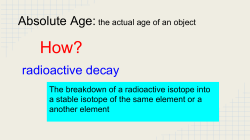 radioactive decay