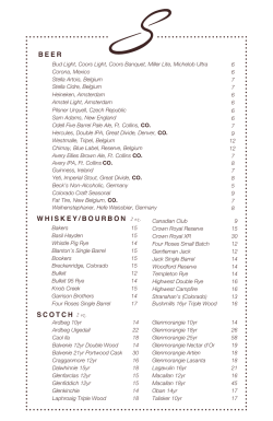 Beer and Spirits