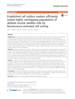 Established cell surface markers efficiently isolate