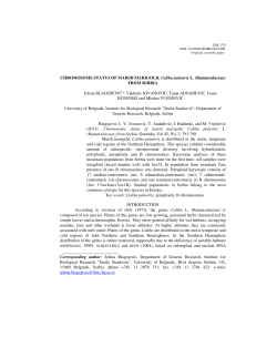 Jelena Blagojević, Department of Genetic Research