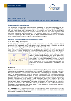 APPLICATION NOTE 102: ANTENNA BASICS &ndash; Basic