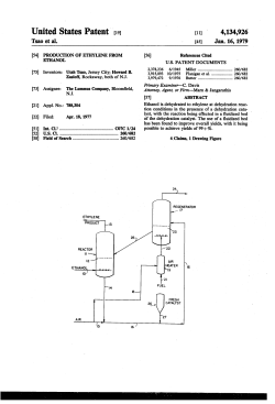 Production of ethylene from ethanol