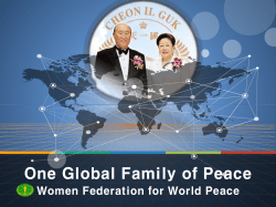 One Global Family of Peace