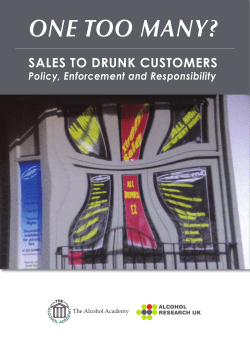 One too many? – Sales to drunk customers