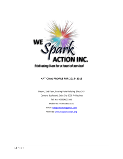 national profile for 2015- 2016