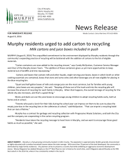 News Release - City of Murphy