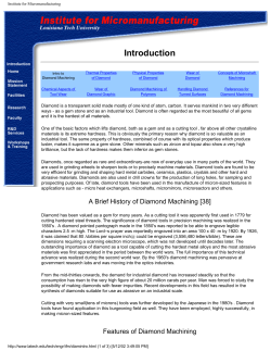 Institute for Micromanufacturing