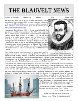 The Bla uvelt New s - The Association of Blauvelt Descendants