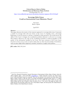 Sovereign Debt Crises: Could an International Court Minimize Them