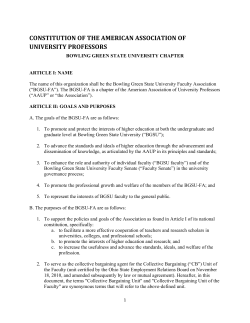 constitution of the american association of university professors