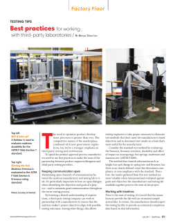 Best Practices for Working with Third-Party Laboratories