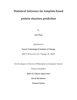 Statistical Inference for template-based protein