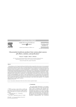 Glucosinolate hydrolysis products from various plant